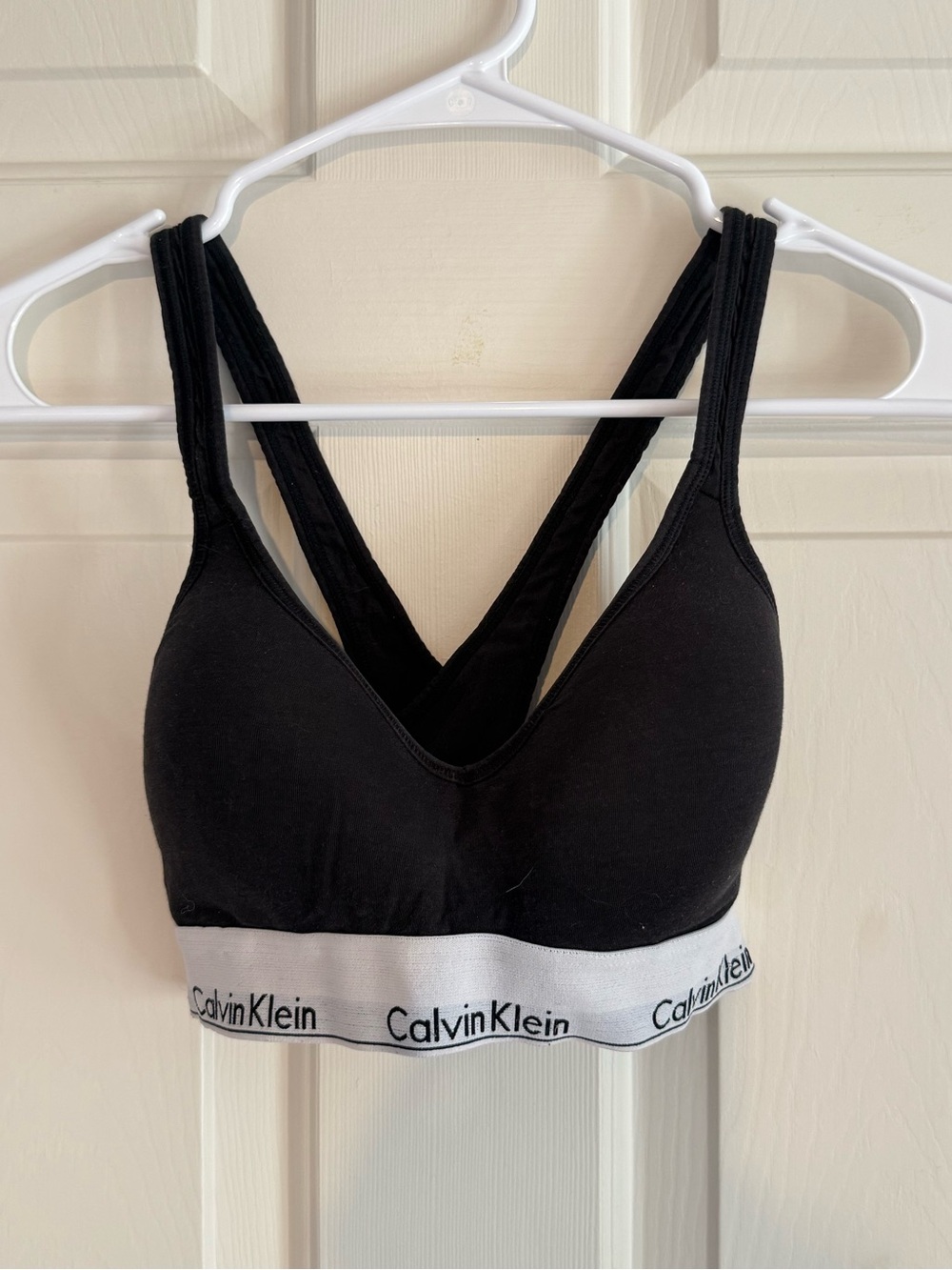 Calvin Klein Black Logo-Trim bra
